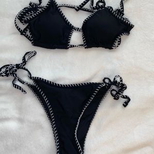 BRAND NEW Black and white Bathing Suit